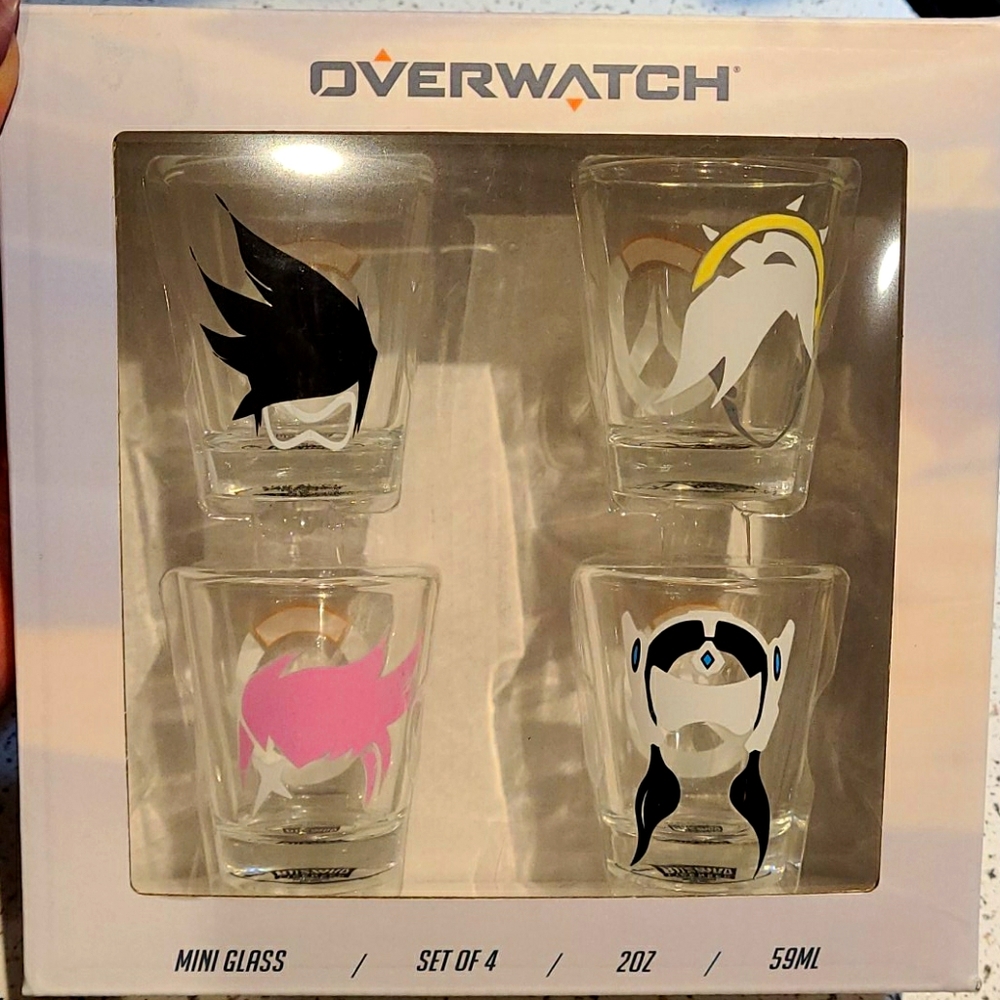 OVERWATCH PS4 MINI GLASS SET OF 4